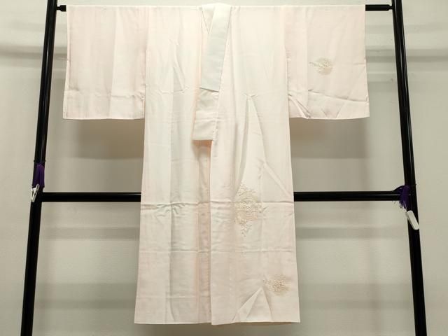 平和屋着物●中国三大刺繍 スワトウ刺繍 総刺繍 長襦袢 袷 雪輪文箱花文 暈し染め 正絹 ♥ CAAX5820gh