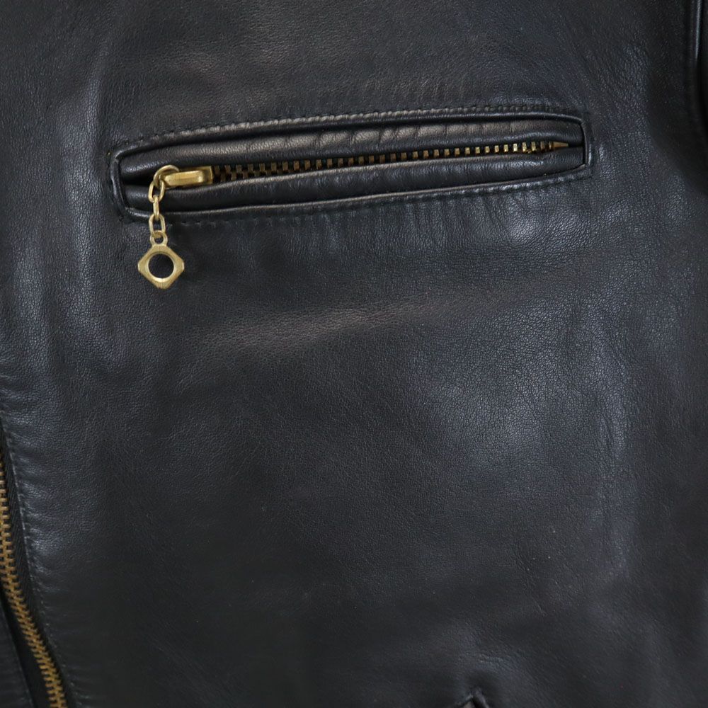 Victim ブラック レザー ジャケット XL ヴィクティム ナッパレザー レザージャケット XL ブラック