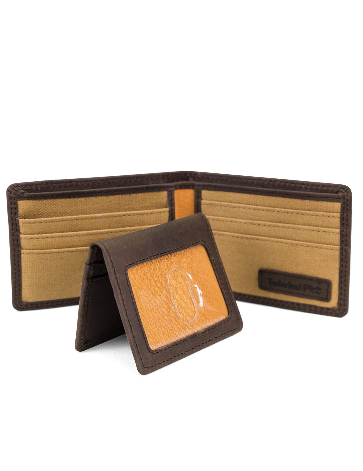 Timberland PRO Men's Leather RFID Wallet with Removable Flip