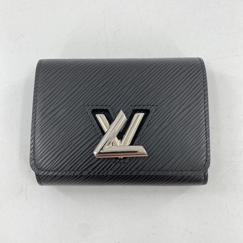 LOUIS VUITTON ポルトフォイユ ツイスト コンパクト 三つ折り財布 M64414 エピ ブラック シルバー ルイ ヴィトン 10