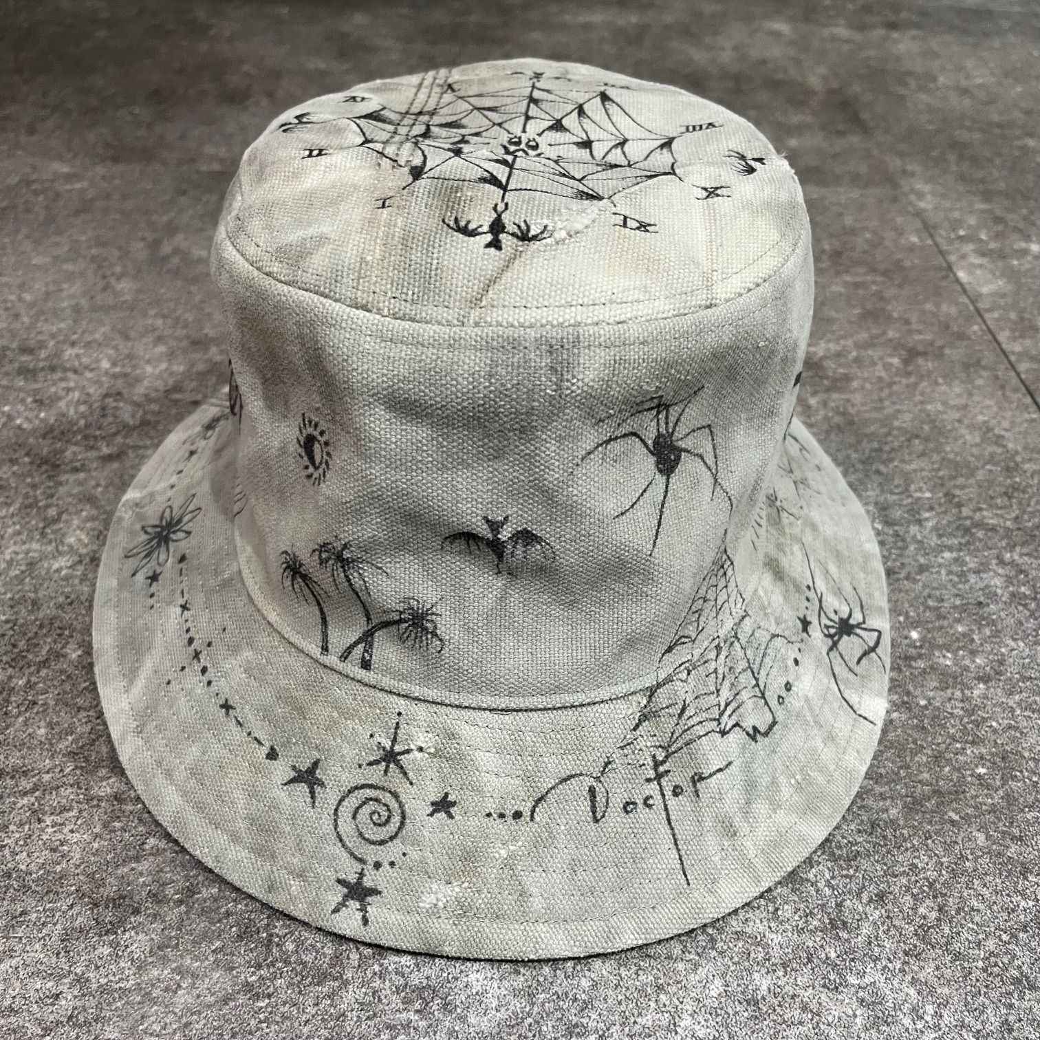 定価85800円 新品同様 READYMADE 23AW DR.WOO BUCKETHAT TATOO REDW-CO 