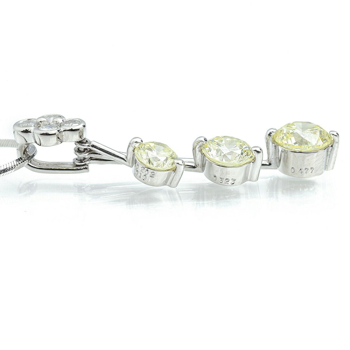 イエローダイヤモンド 0.202ct イエローダイヤモンド 0.323ct