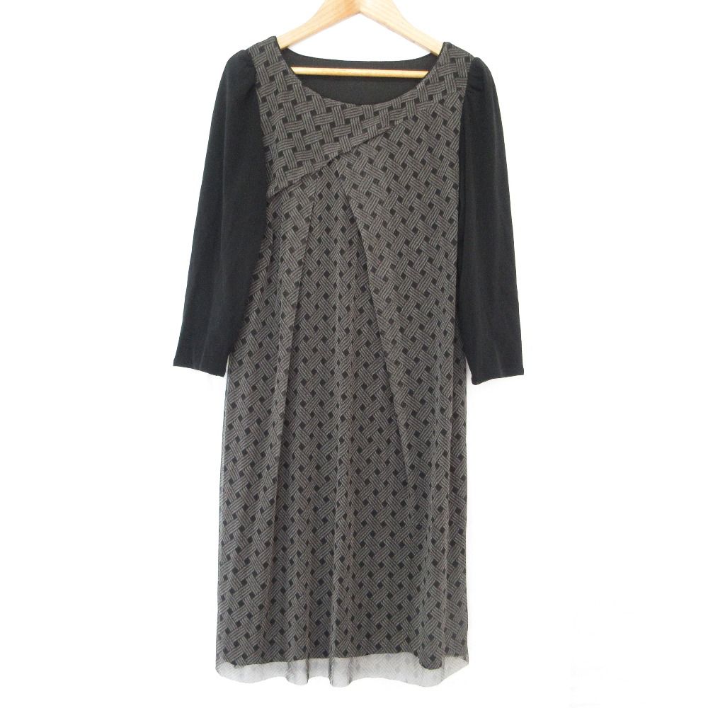 VIVIENNE TAM ヴィヴィアンタム パワーネット チュニックカットソー ミニワンピース サイズ0 ブラック レディース 古着