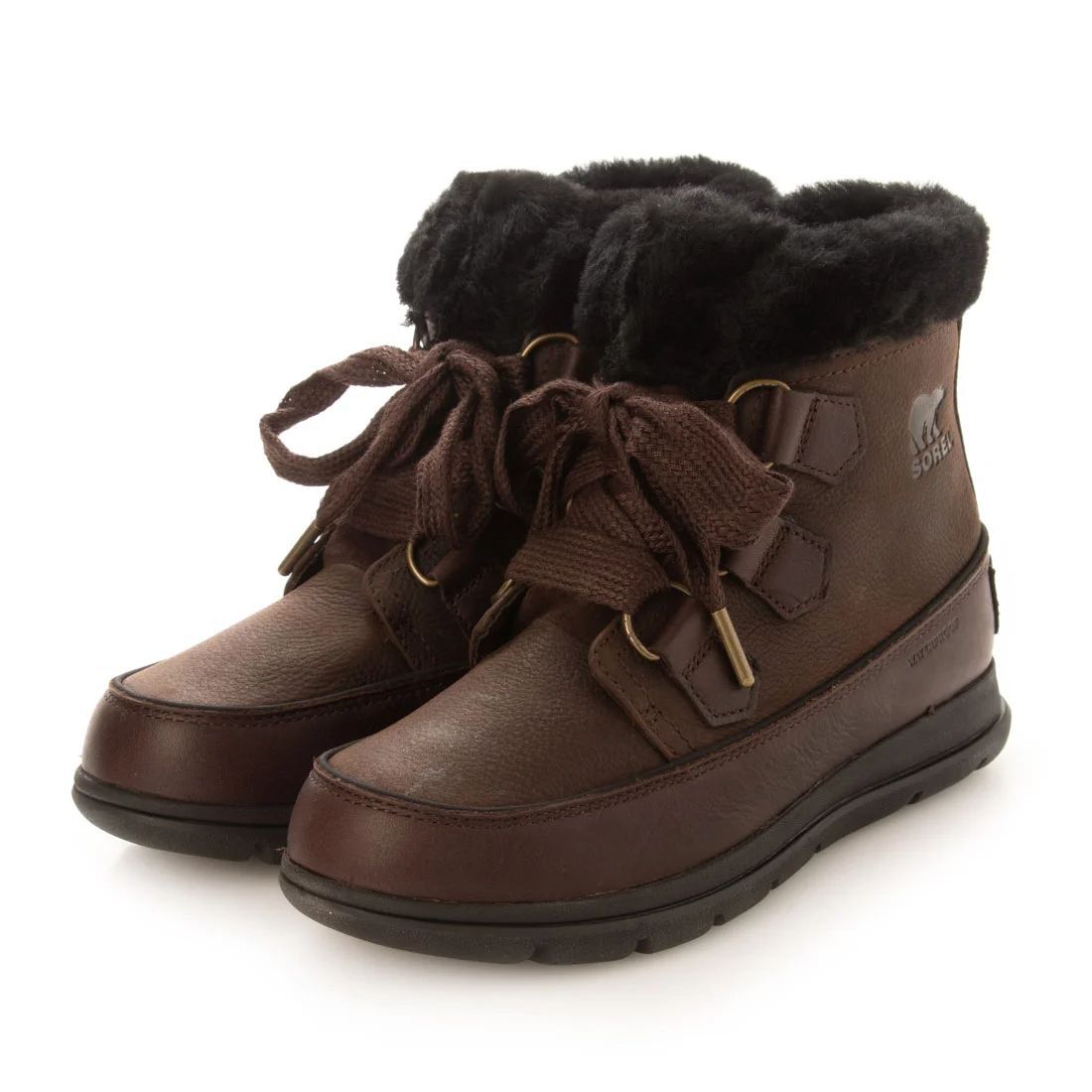 SOREL EXPLORER CARNIVAL PREMIUM レディース ブーツ 防水 雨雪対応 （ブラウン）22.5cm