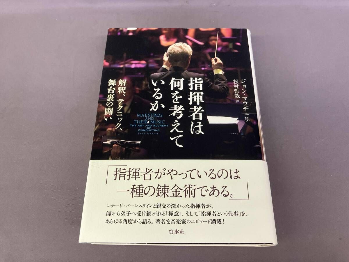 ［中古］指揮者は何を考えているか　解釈、テクニック、舞台裏の闘い　ジョン・マウチェリ　松村哲哉訳　管理番号：20240427-2 指揮者は何を考えているか 解釈、テクニック、舞台裏の闘い／ジョン