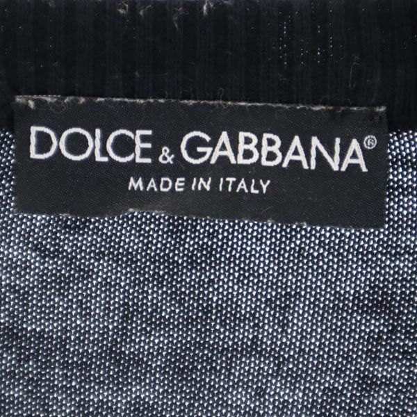 ドルチェアンドガッバーナ コットン ニット 46 ブラック DOLCE&GABBANA イタリア製 メンズ 【中古】 【230510】