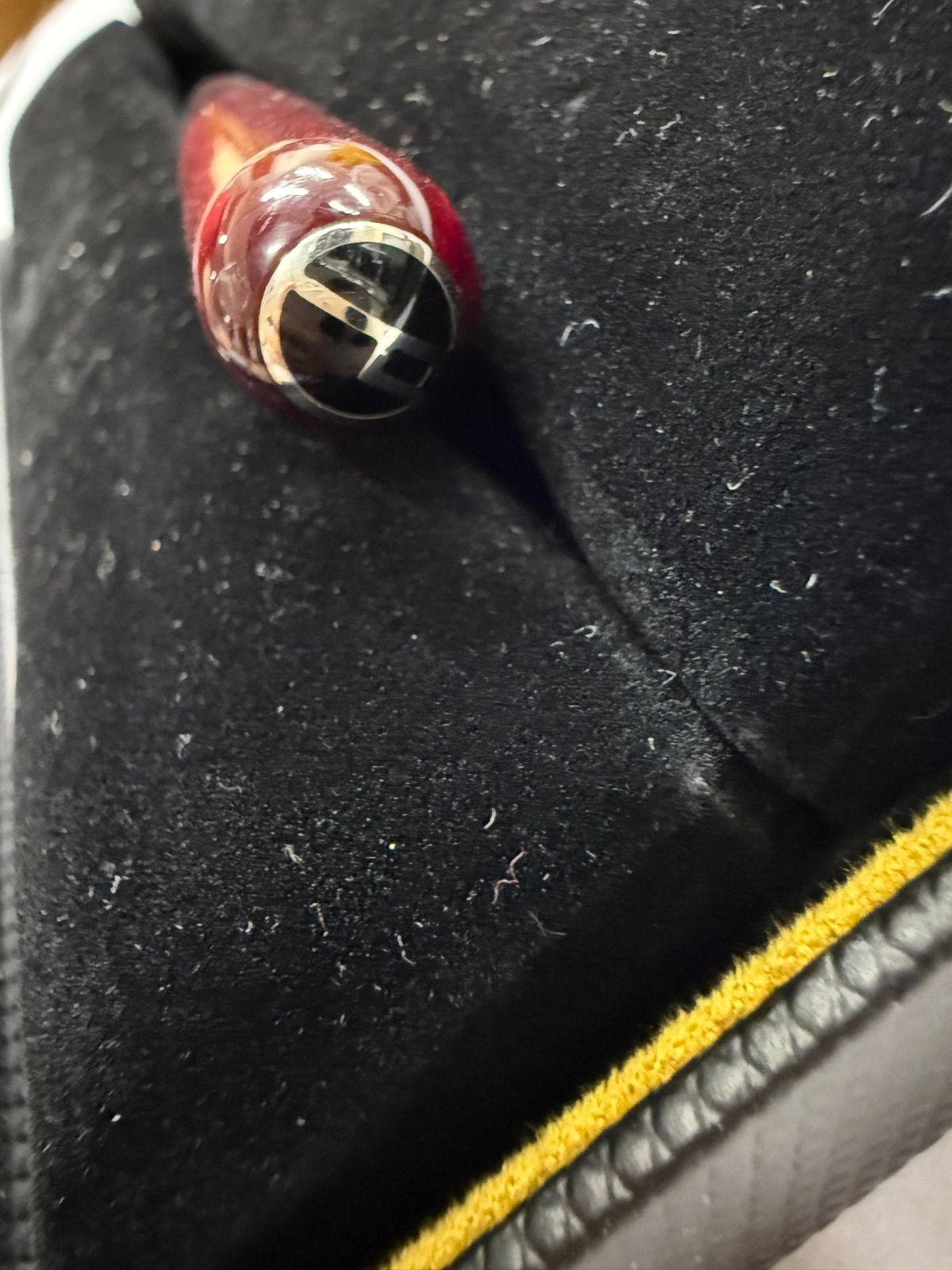 ダンヒル Dunhill ミニサイドカー ボールペン マーブルレッド レジン SKLAD-KIRPICHA_RU