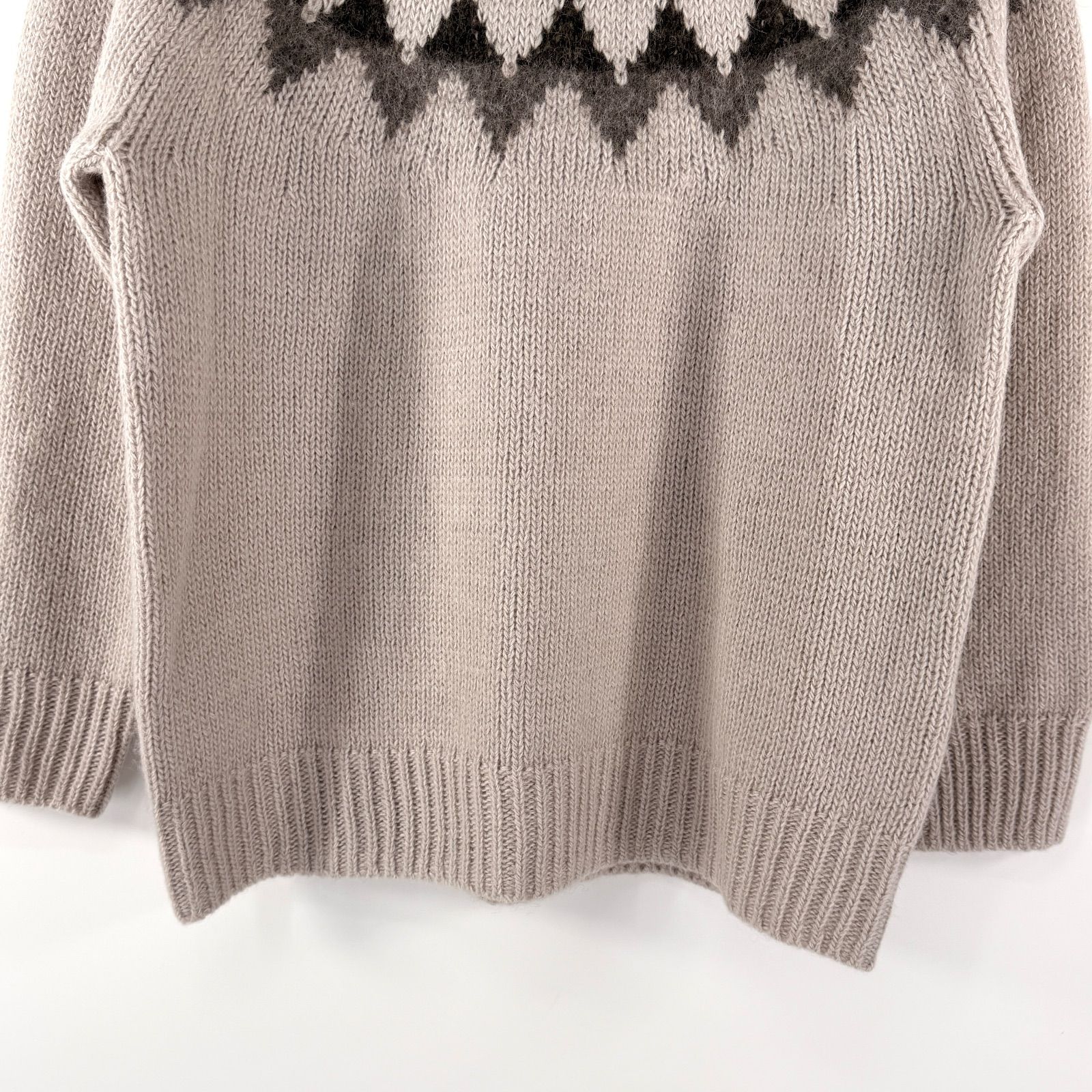 中村アン着用 23区 フェアアイル柄ニット 38 レディース 古着 セーター