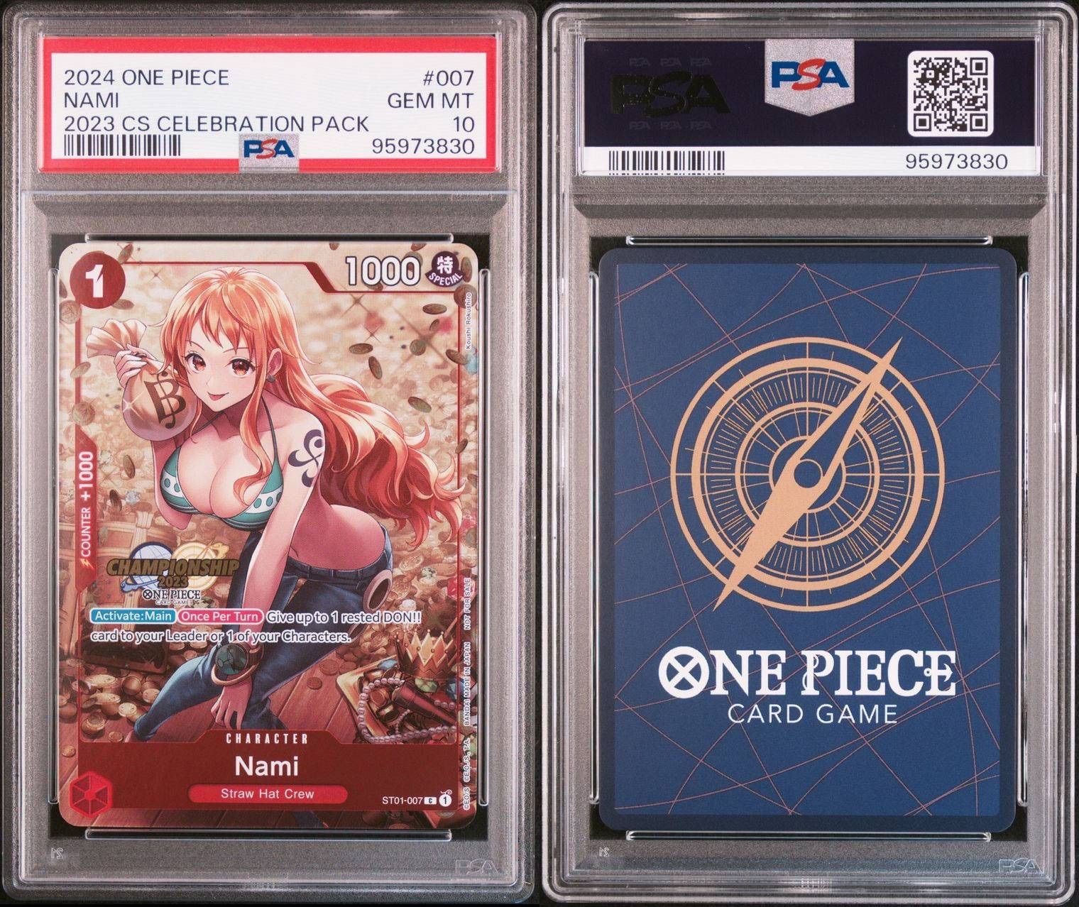 ナミ C PSA10 チャンピオンシップ 2023 セレブレーションパック CS