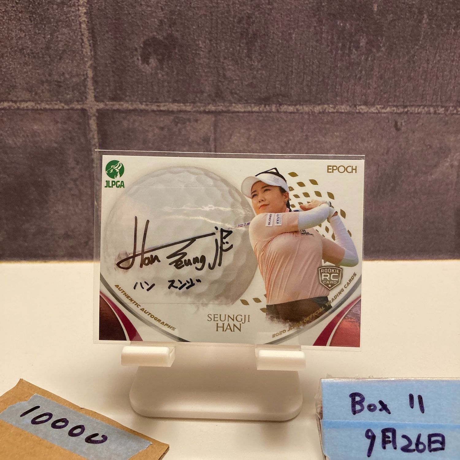 2020 EPOCH ハンスンジ Seungji Han 53|90 直筆サインカード JLPGA RC ルーキー Rookie カード