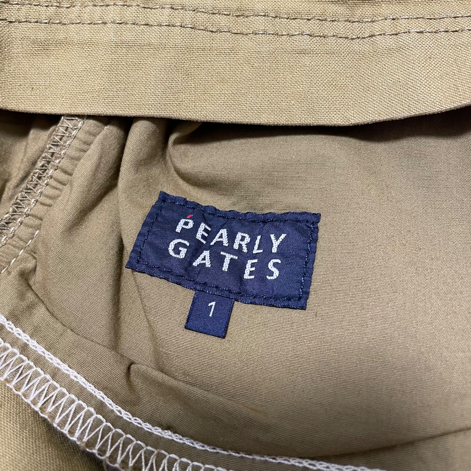 パーリーゲイツ Leeコラボ デニムミニスカート カーキ ゴルフ 美品