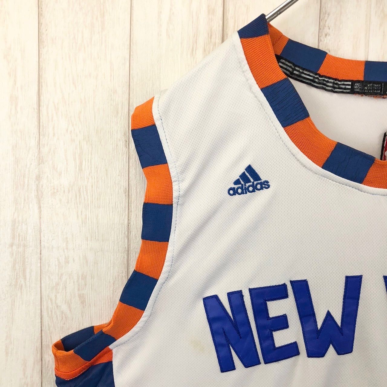 adidas アディダス NBA ニューヨーク ニックス KNICKS バスケ ゲームシャツ ユニフォーム タンクトップ