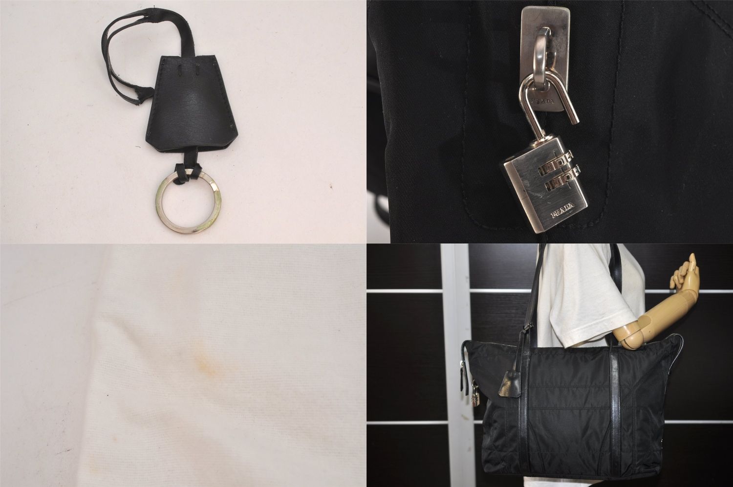 PRADA プラダ トートバッグ ショルダーバッグ レザー ヴィンテージ PRADA プラダ ヴィンテージ ナイロン レザー ショルダートート