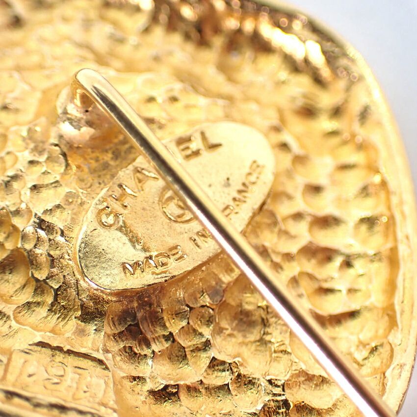 シャネル CHANEL カメリア ラインストーン ピンブローチ シャネルカメリアブローチラインストーン&パール