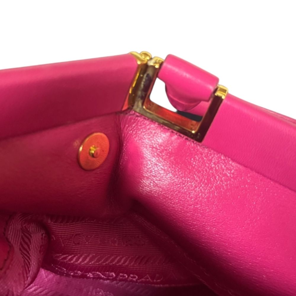プラダ ギャザーバッグ ショルダーバッグ ナイロン B2803Z ピンク レディース PRADA  中古 PRADA（プラダ） ギャザーバッグ ショルダーバッグ ナイロン B2803Z