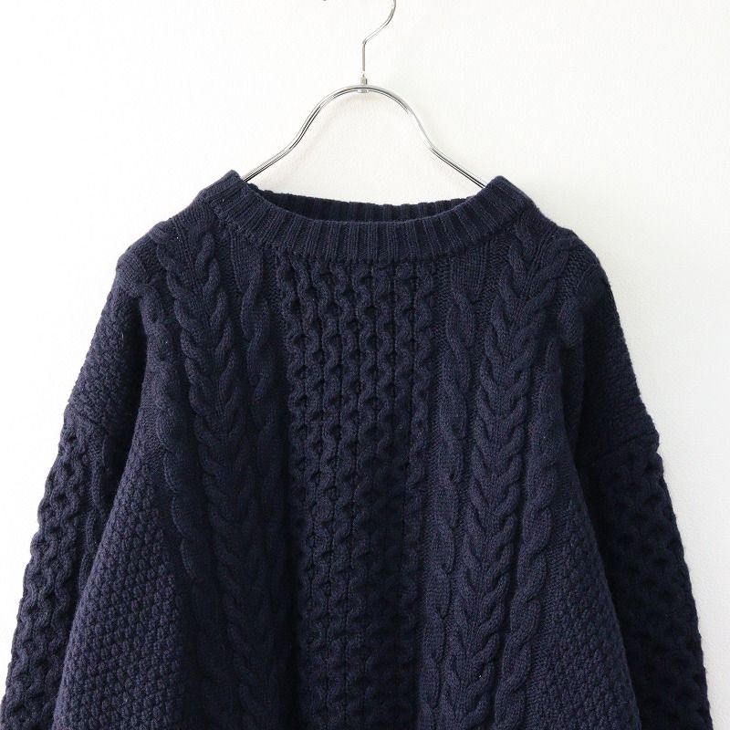 トゥジュー TOUJOURS Fisherman Sweater メリノウールカシミヤ 