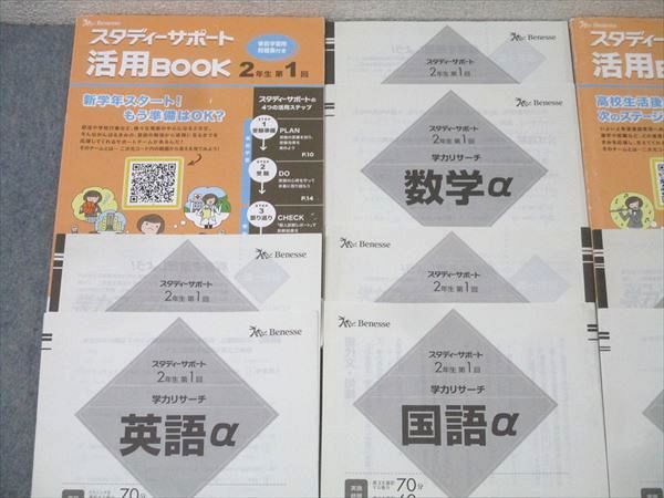 ベネッセ スタディーサポート 2年生 第1|2回 学力リサーチ 英語α|数学α|国語α 029S0D