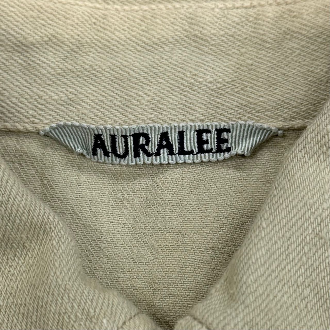 参考上代39600円 AURALEE 22AW BOTANICAL DYED SELVEDGE DENIM SHIRTS 