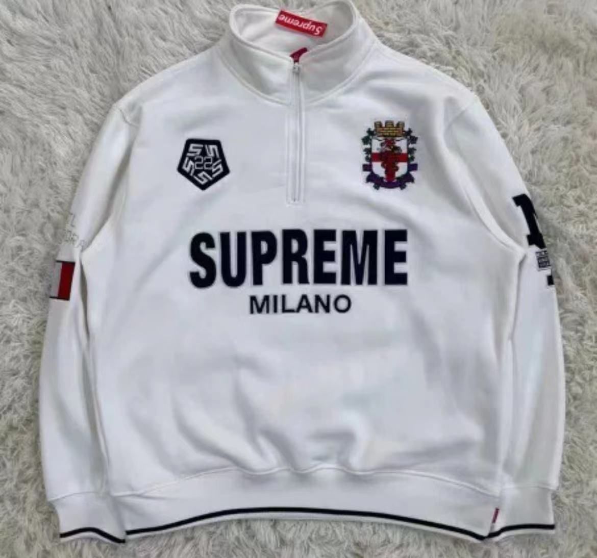 Supreme Milano Half Zip Pullover White - メルカリ