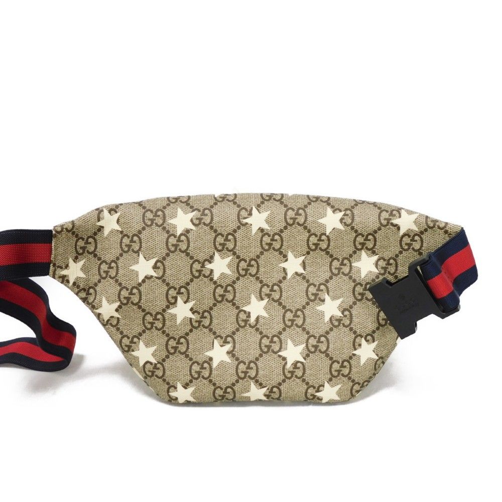 GUCCI ウエストポーチ 星 GGスプリーム 未使用級 GUCCI グッチ GGスプリーム スター ウエストポーチ GG ダブルG