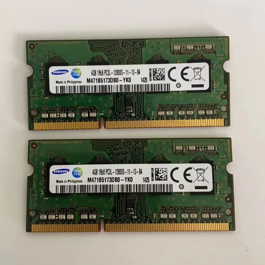 SAMSUNG ノートパソコン用メモリDDR3 PC3 8GB(4GBｘ2枚) 2枚セット