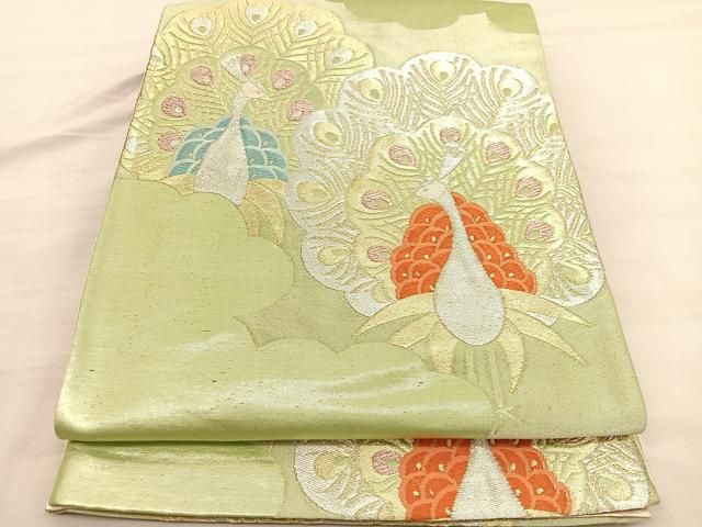 平和屋本店□極上 夏物 本加賀友禅作家 西川健一 絽塩瀬 九寸名古屋帯