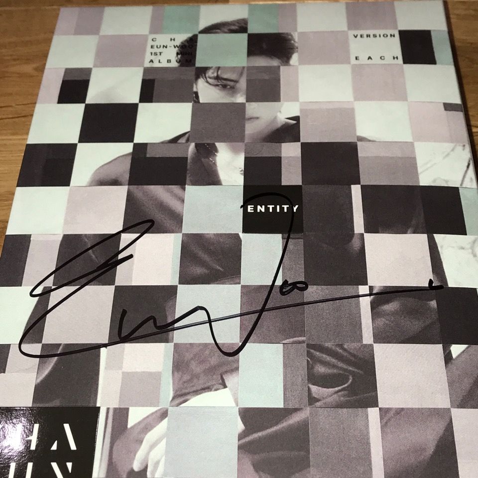 チャ・ウヌ 直筆サイン「ENTITY」EACH ver. - メルカリ