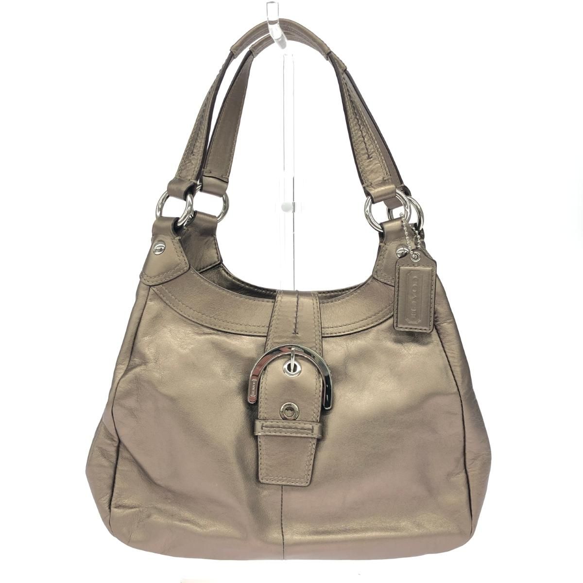 COACH コーチ トートバッグ/ソーホー レザー/ブロンズカラー F17219 