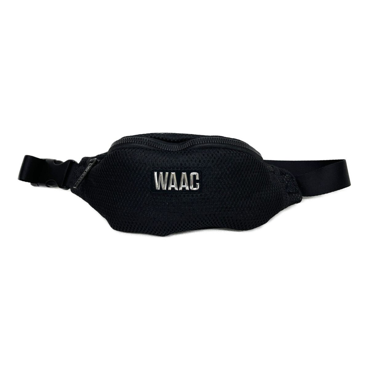 coco 中古 ワック WAAC ウエストバッグ  ブラック 黒 ダブルラッセルウエストポーチ 中古 ワック WAAC ウエストバッグ ブラック 黒 ダブルラッセル