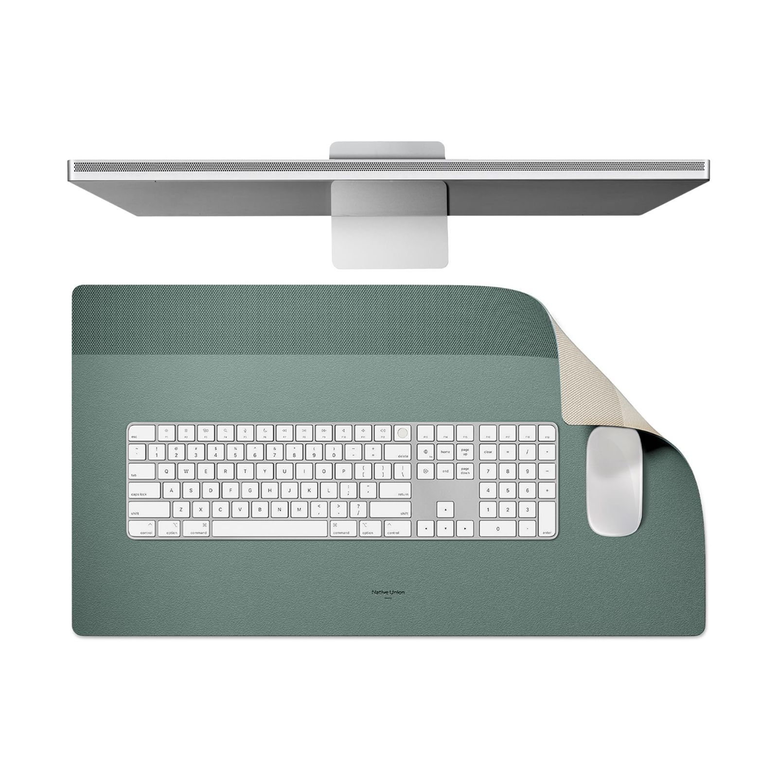 在庫処分 デスクマット－オフィスや家庭用の防水デュアルサイドデスクパッド－ラップトップ マウス キーボード 書き物に最適－掃除しやすく保護性に優れています－持続 な素材で作られています－25.6インチ x ユニオン 14.1インチ Union ネイティブ