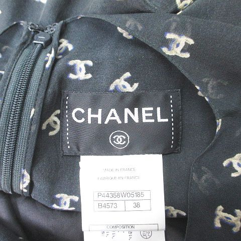 シャネル CHANEL P44358W05185 フレンチスリーブ 膝丈 ココ