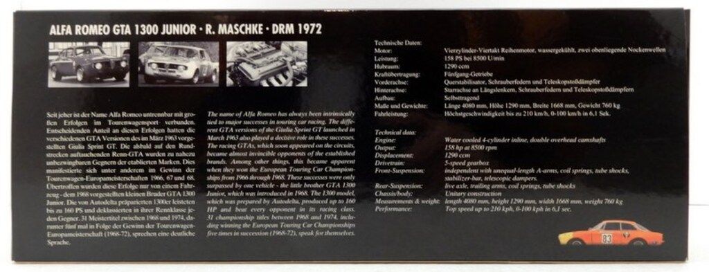 PAUL S MODEL ART 1 18 Alfa Romeo GTA 1300 Junior Jagermeister R Maschke DRM 1972 ジオラマ塗装 マット塗装
