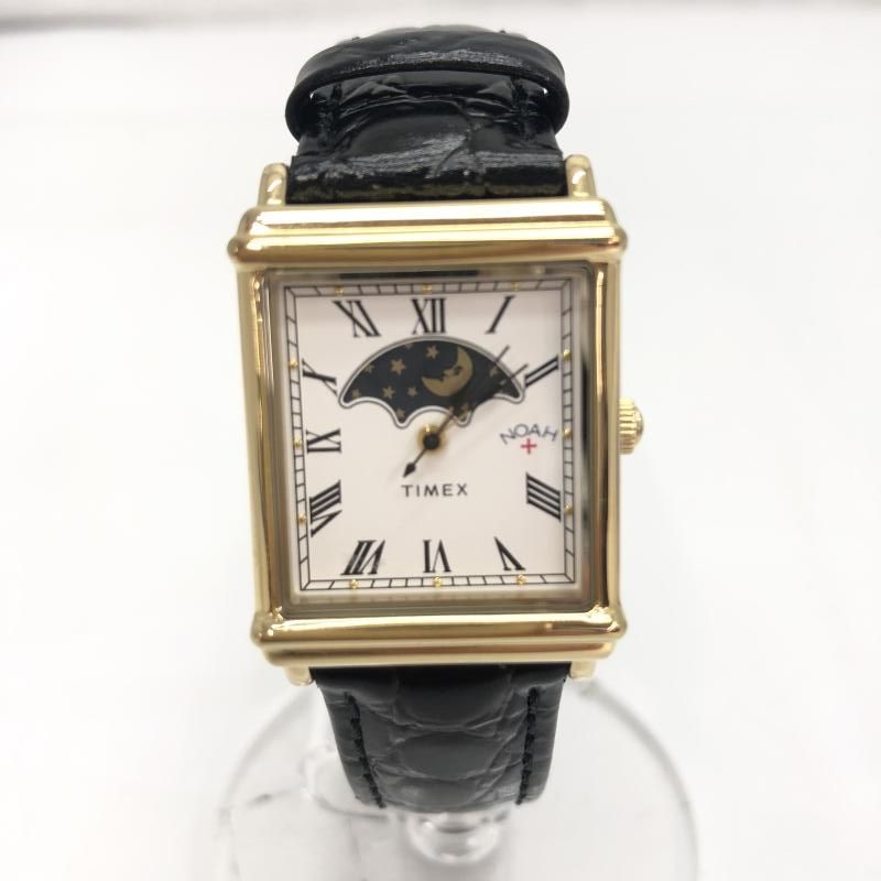 Noah x Timex Moon Phase Watch 腕時計 黒 TW2W72800 箱あり タイメックス 91 240091389082