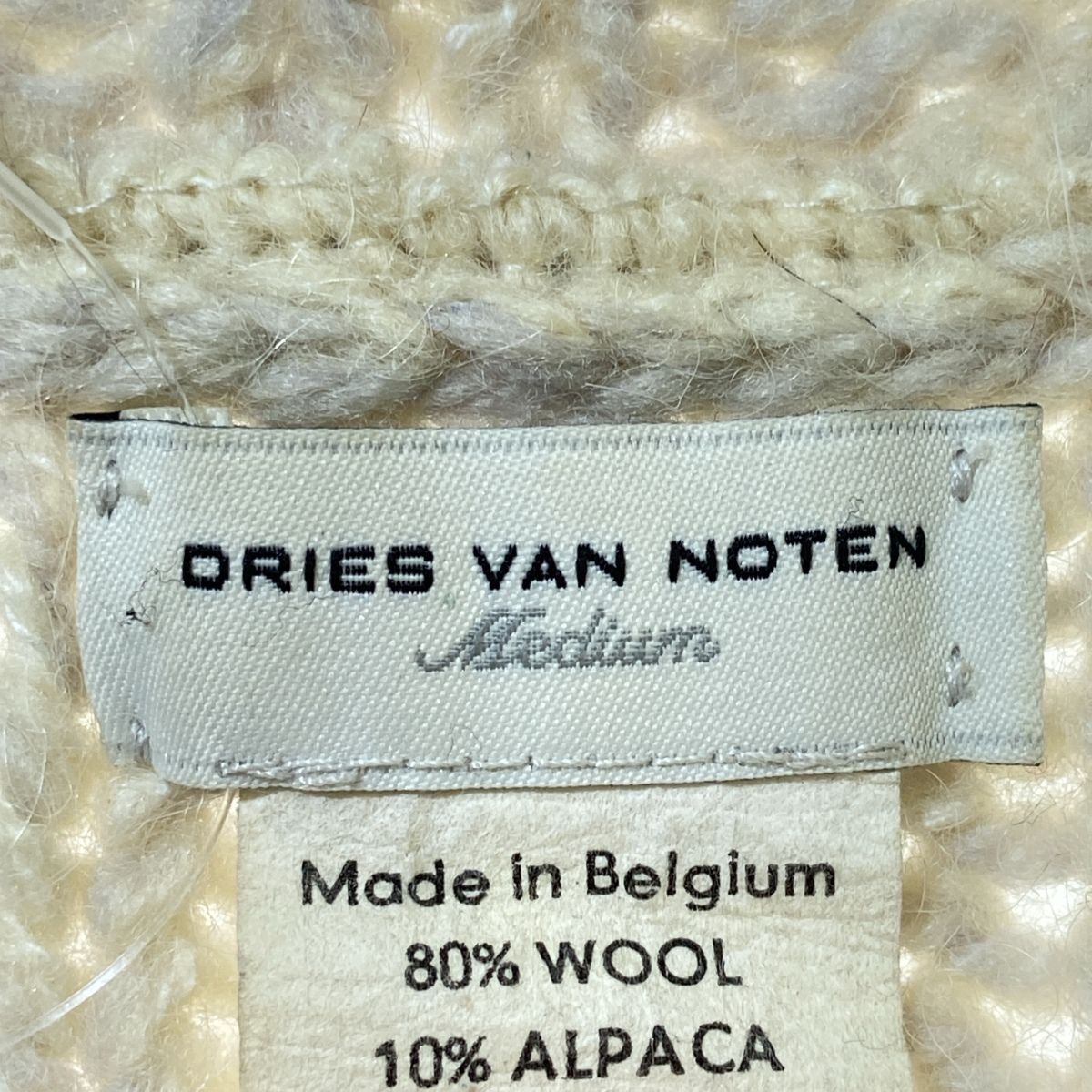 DRIES VAN NOTEN ライカ期 ウールアルパカローゲージニットセーター