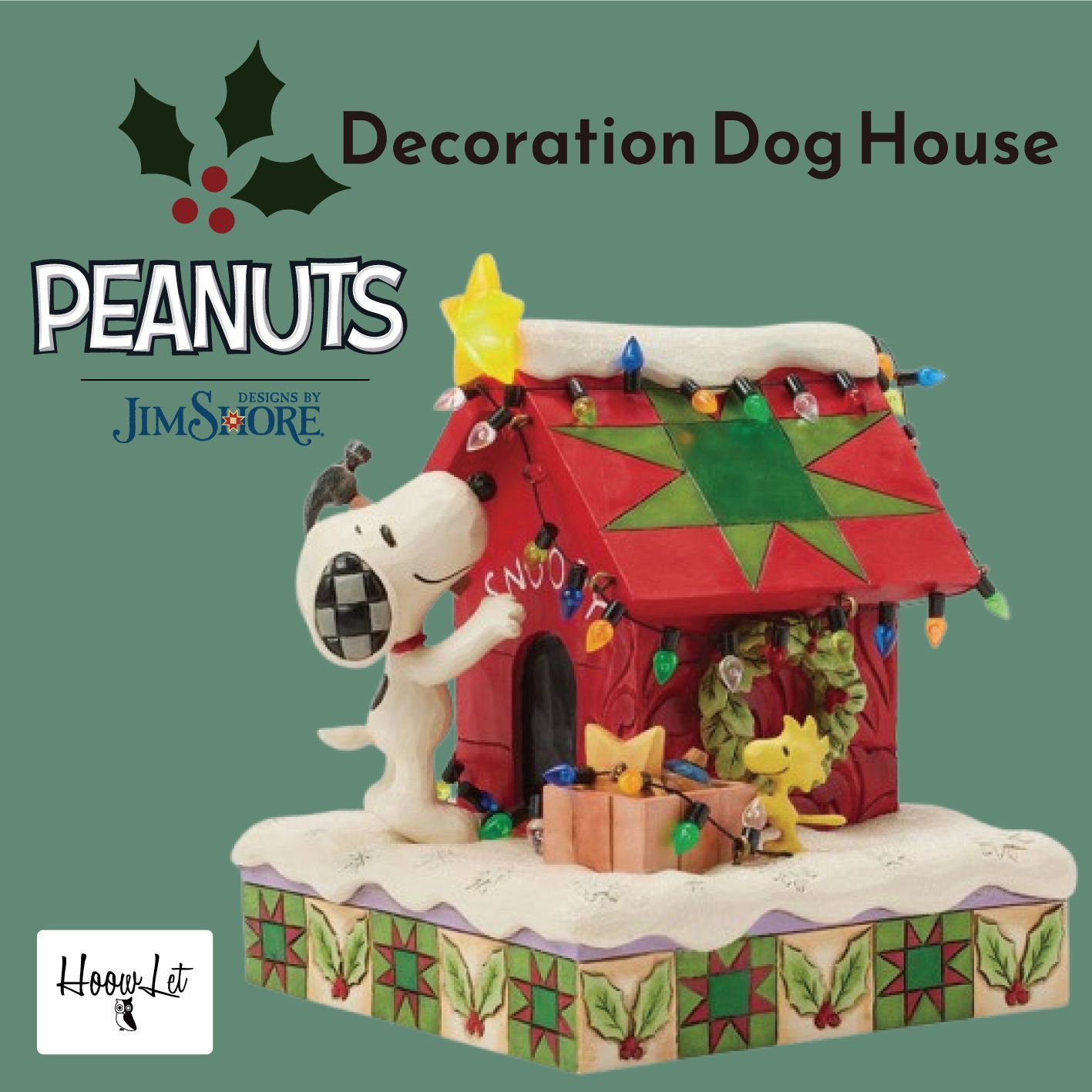 ジムショア クリスマス スヌーピー&ウッドストック デコレーション