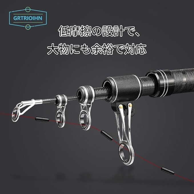 渓流竿 振り出し ロッド 超硬 釣り竿 カーボン繊維釣竿 鯉釣りロッド