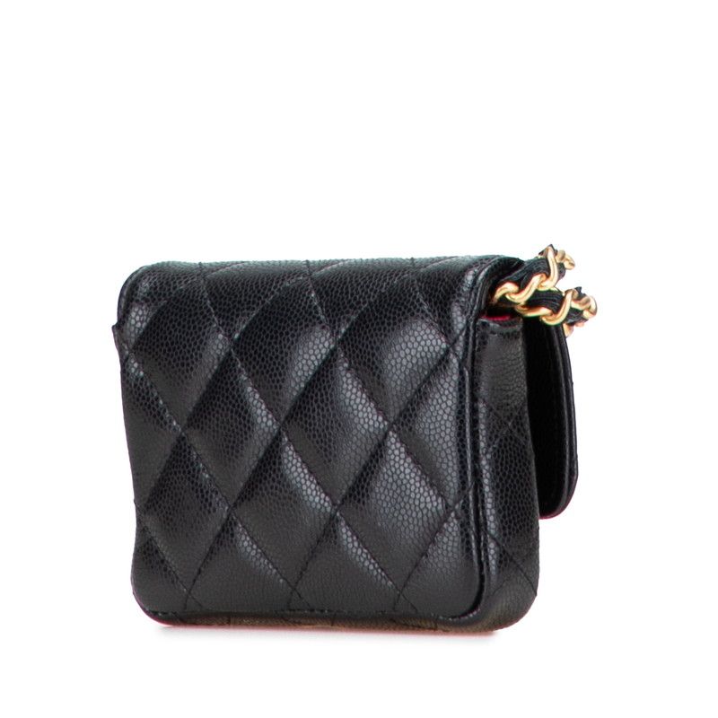 シャネル マトラッセ レザー ウエストバッグ CHANEL シャネル マトラッセ ウエストバッグ ブルー ラムスキン