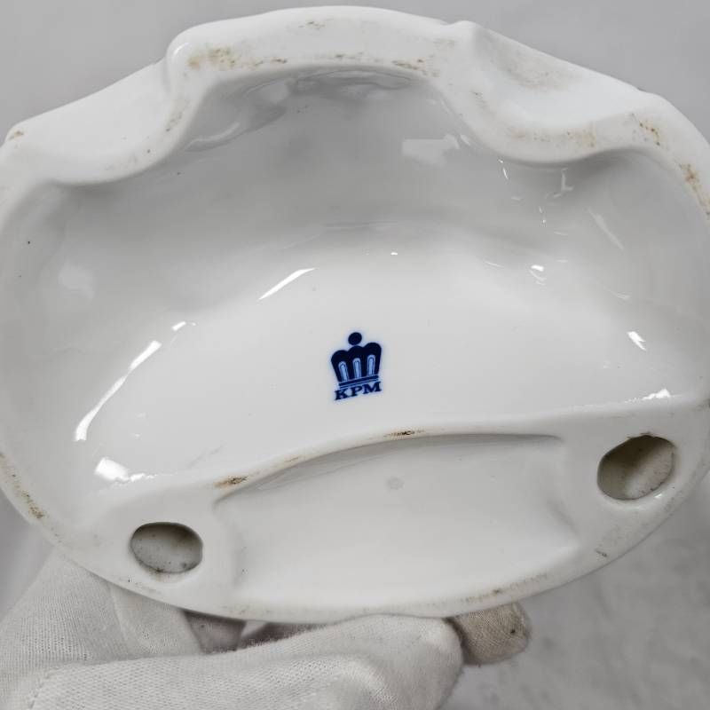 KPM ロココ様式フィギュア装飾付きフルーツボウル フルーツボウル