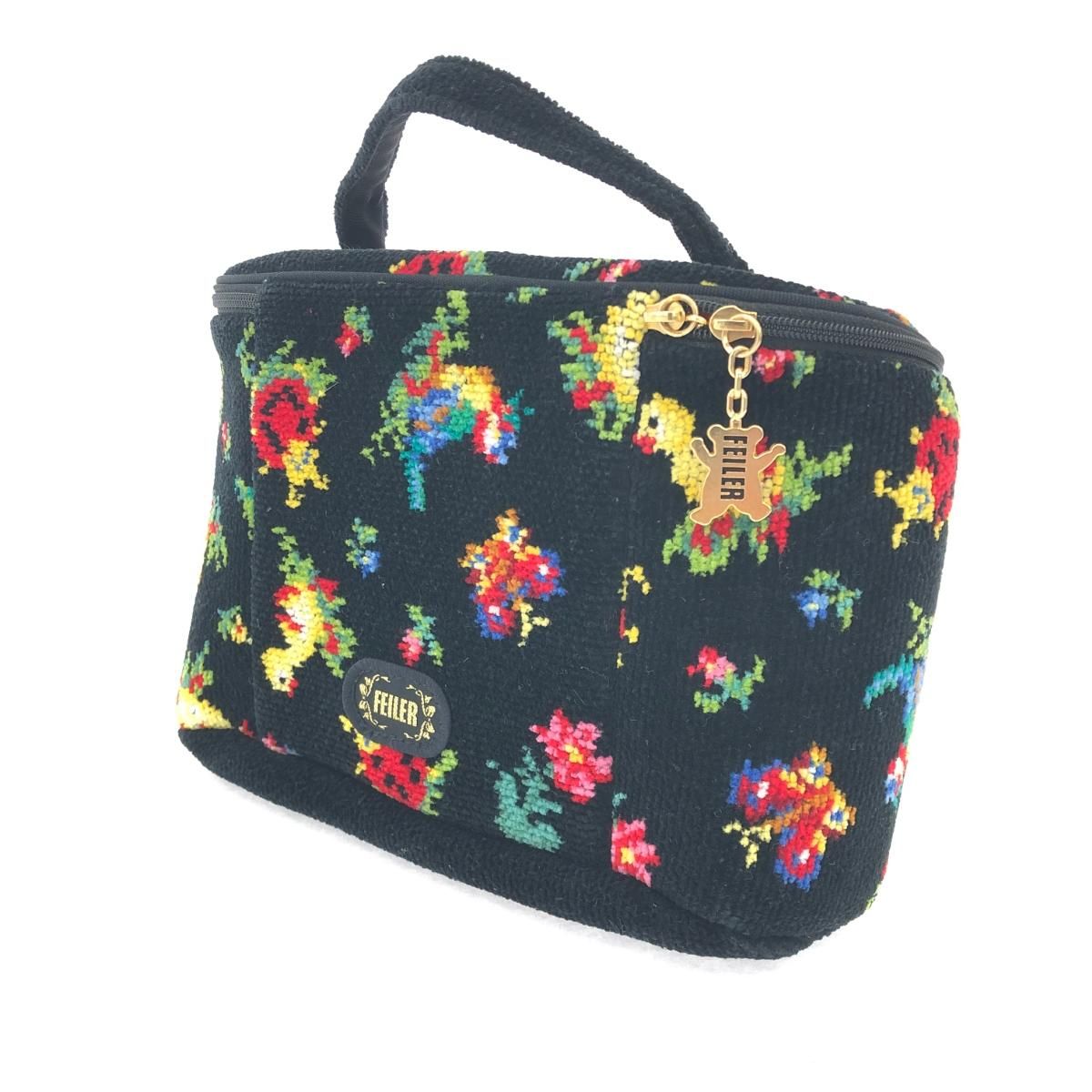 フェイラー　バニティポーチ 良好 FEILER フェイラー ハイジ/バニティ ポーチ ブラック シェニール