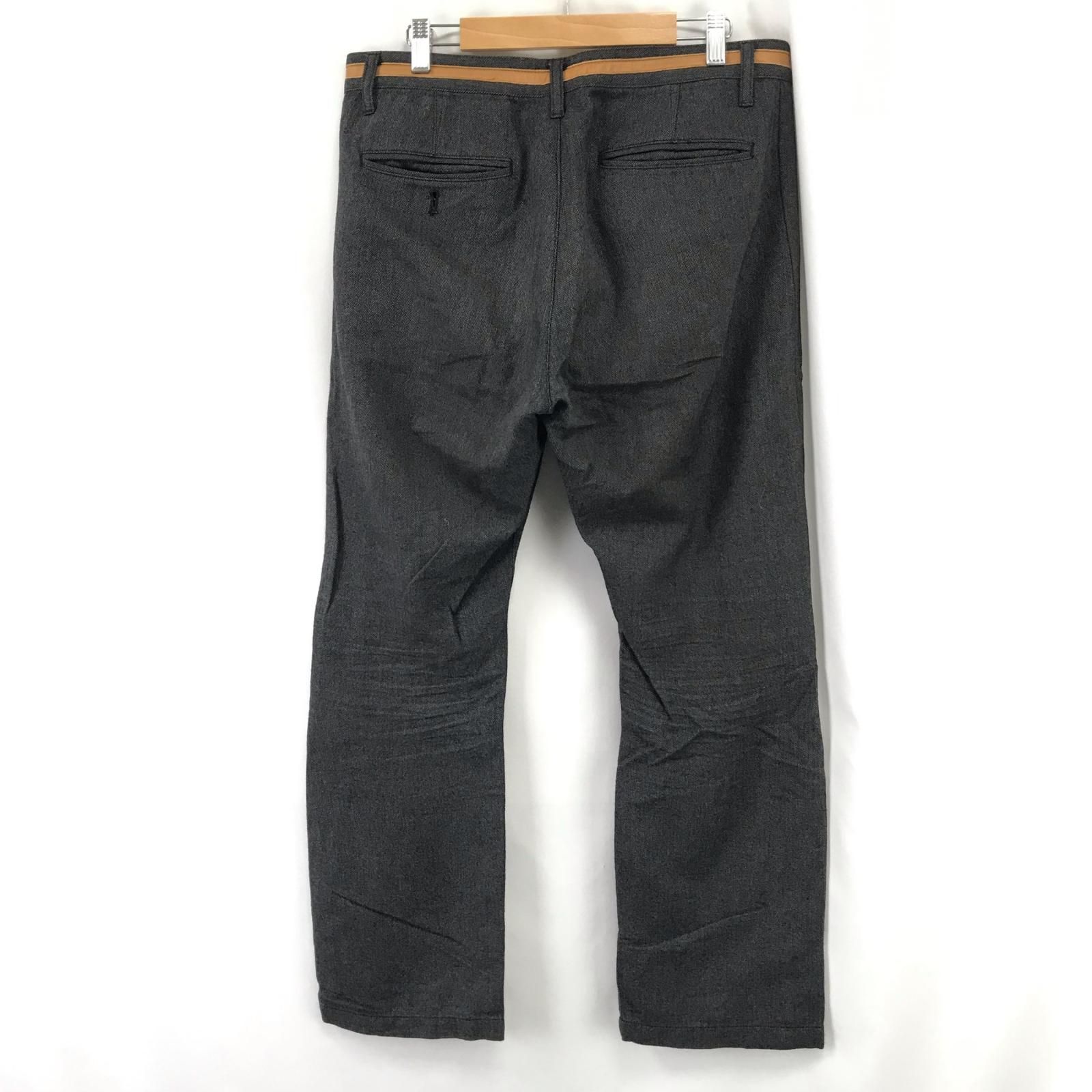 JOURNAL STANDARD【ジャーナルスタンダード】 パンツ【メンズL/股下77cm/グレー系/gray】牛革ベルト付き/ズボン/ボトムス/Pants/Trouser◆BJ050-c JOURNAL STANDARD - JOURNAL STANDARD【ジャーナルスタンダード