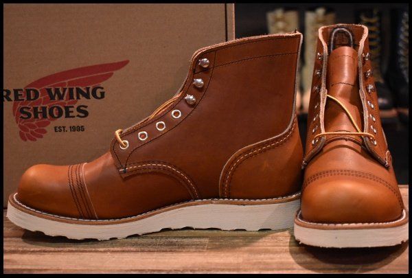 【7D 箱付 未使用 23年】レッドウィング 8089 アイアンレンジャー オロレガシー 茶 編み上げ レースアップ ブーツ redwing HOPESMORE【EG292】