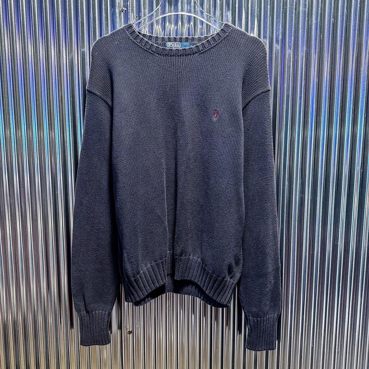 【雷市場（ポンジャン）商品韓国直送】 POLO RALPH LAUREN(ポロラルフローレン) コットン ラウンドネック ニット セーター 韓国国内 XL ） CG450