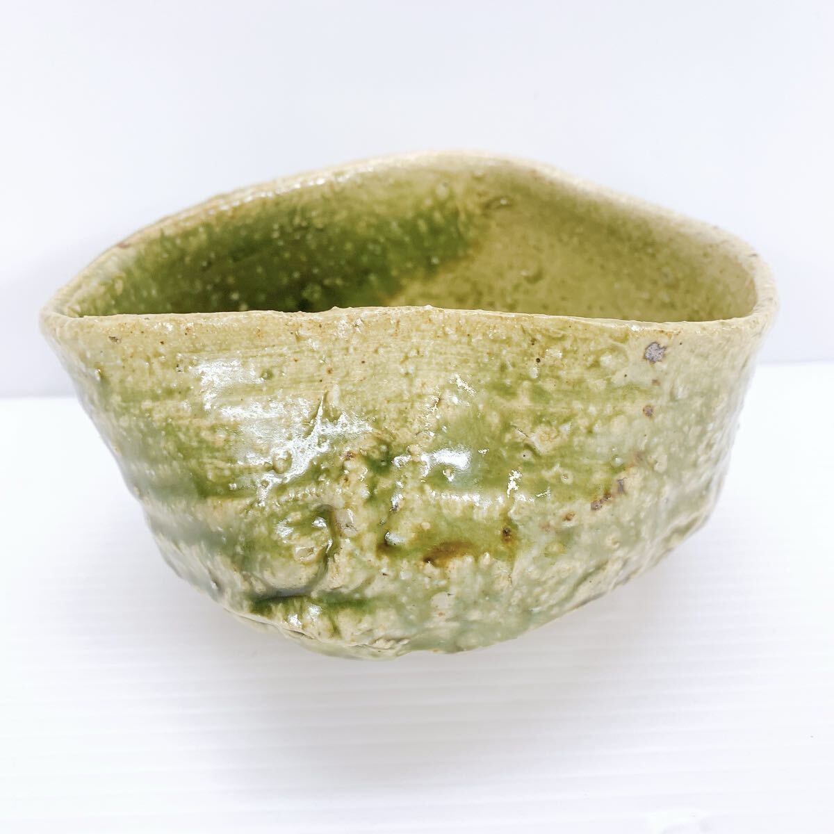 人気実力 最上位作　鯉江 良二　オリベ　茶碗　織部 酒器 茶道具　 陶器　骨董品 人気実力 最上位作 鯉江 良二 オリベ 茶碗 織部 酒器 茶道具