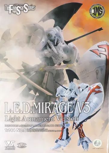 【】プラモデル 1/144 L.E.D.ミラージュV3 軽装仕様 「ファイブスター物語」 インジェクション アッセンブリー モーターヘッドシリーズ