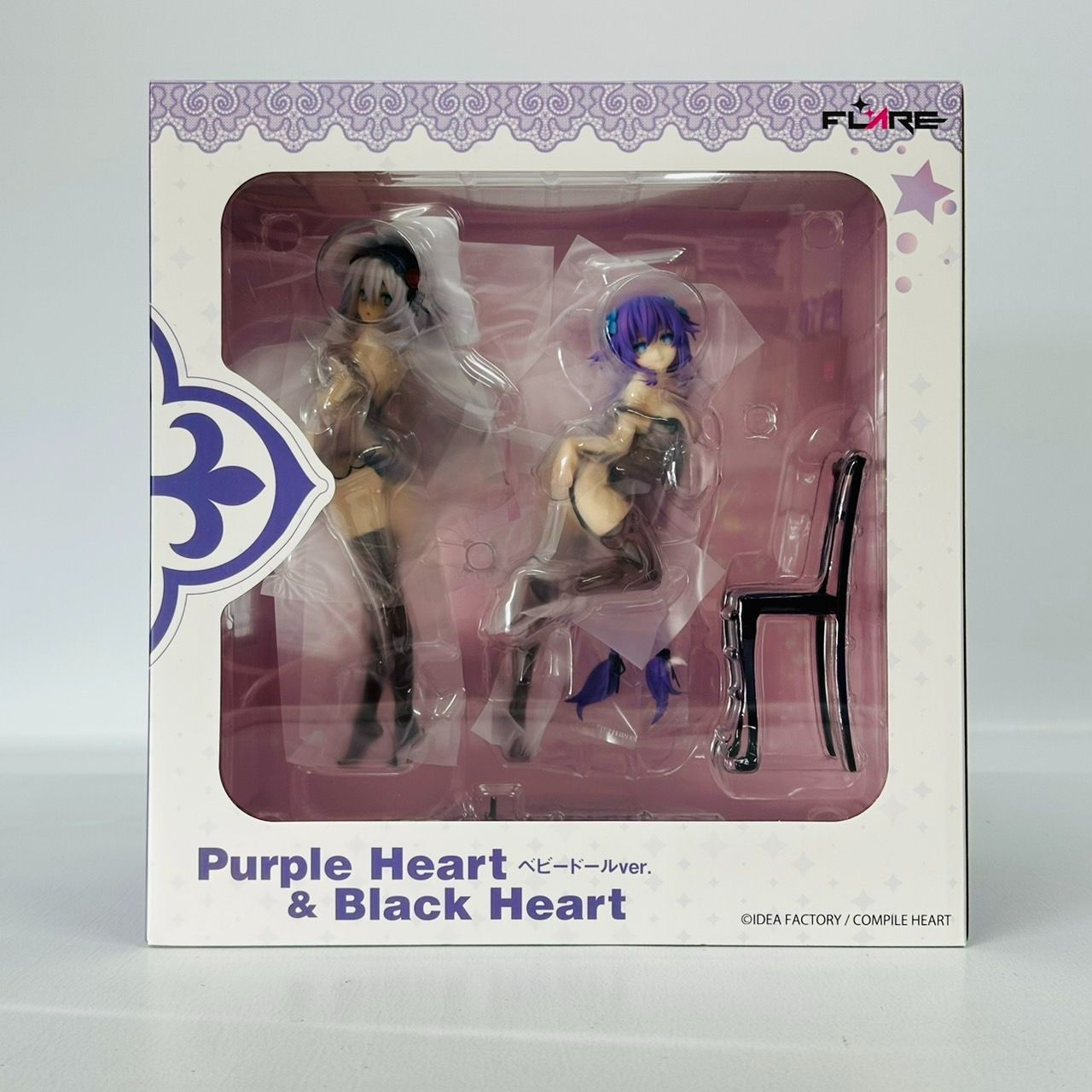 パープルハート＆ブラックハート フレア フィギュア ベビードールver