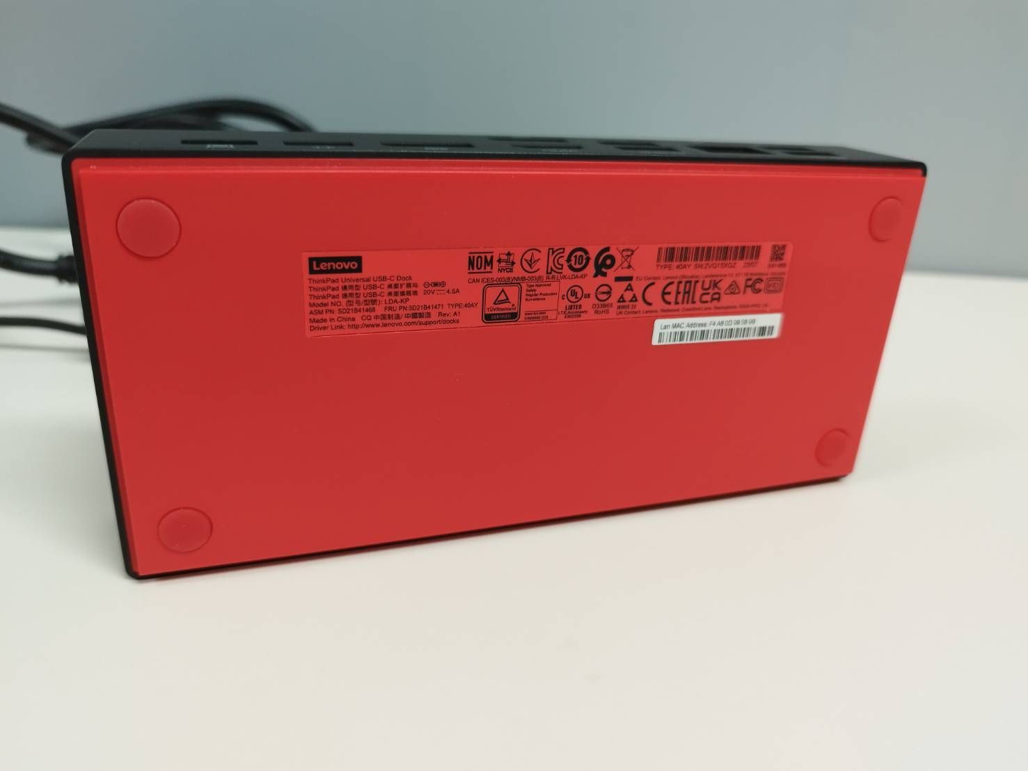 セール 【良品】Lenovo ThinkPad Universal USB-C ドック/LDA-KP