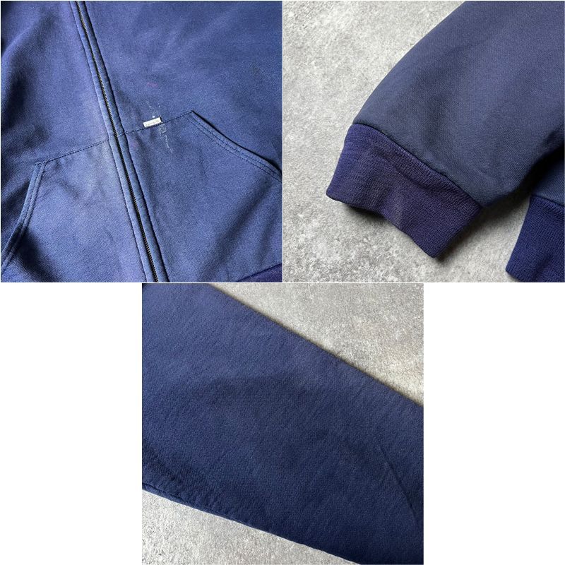 美品 80s カーハート 三角タグ サーマル パーカー ナス紺 carhartt - carhartt / カーハート | 80s～ ヴィンテージ USA製 三角