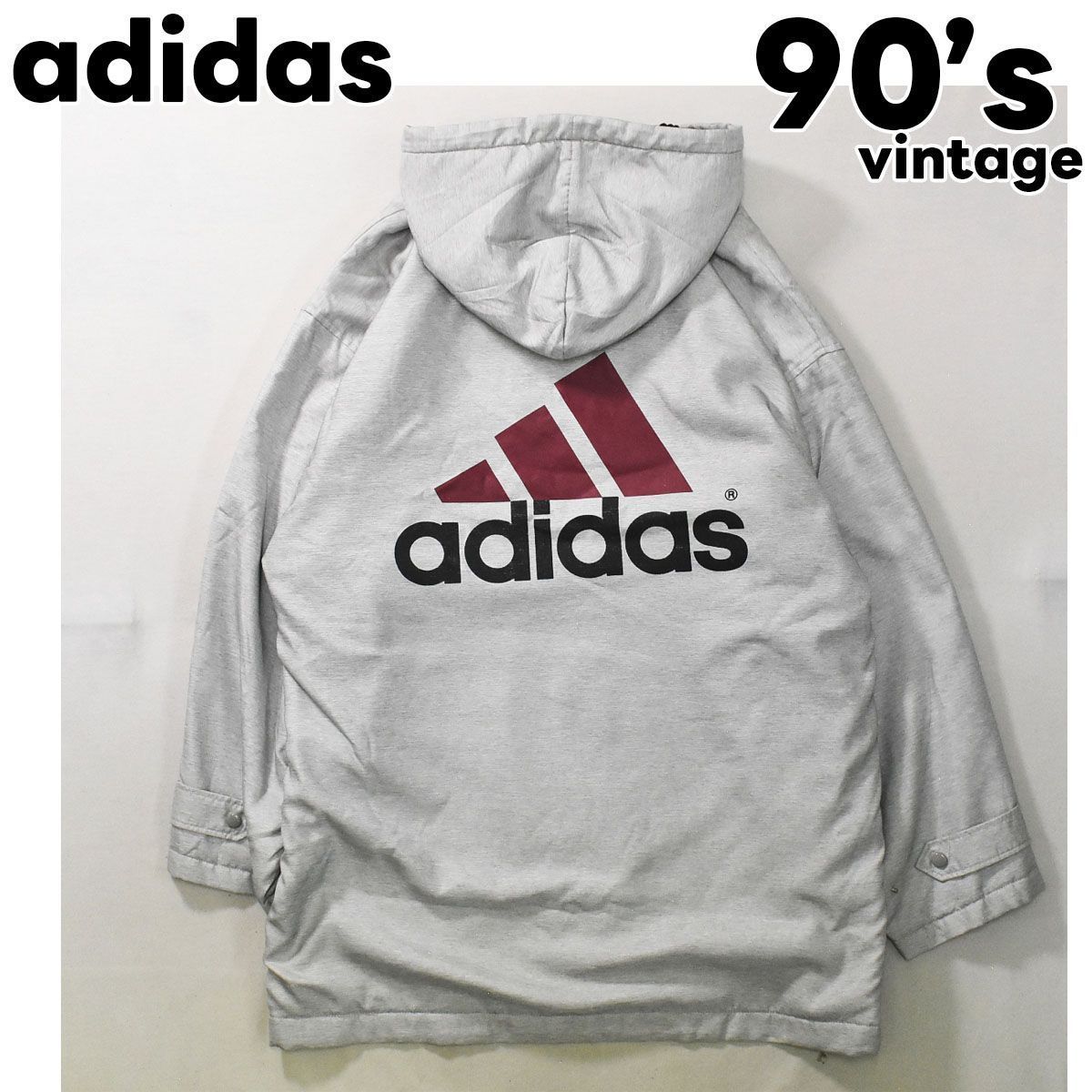 デカロゴ】 90sヴィンテージ アディダス adidas 裏ボア ベンチ