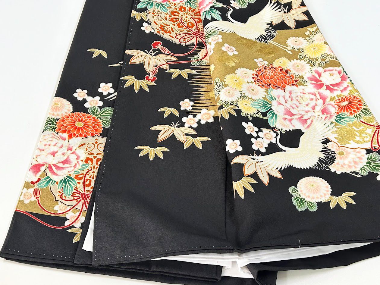 洗える着物 紋付き黒留袖「五三の桐」通紋 H・L（アッシュ・エル) 熨斗柄 HLK-5