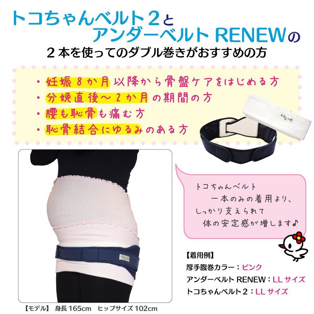 青葉 トコちゃんベルトII 紺 LLサイズ＋トコちゃんアンダー